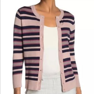 Halogen Stripe Cardigan